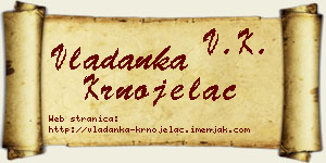 Vladanka Krnojelac vizit kartica